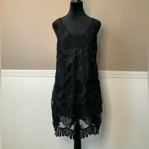 Express Black Lace Mini Dress